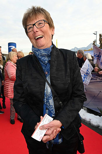 Annemarie Moser-Pröll bei der Film-Premiere "Klammer - Chasing the Line" im Cineplexx Kino in Villach (Kärnten, Österreich) am 26. Oktober 2021 ©Foto: Agentur Schneider-Press/Erwin Schneider